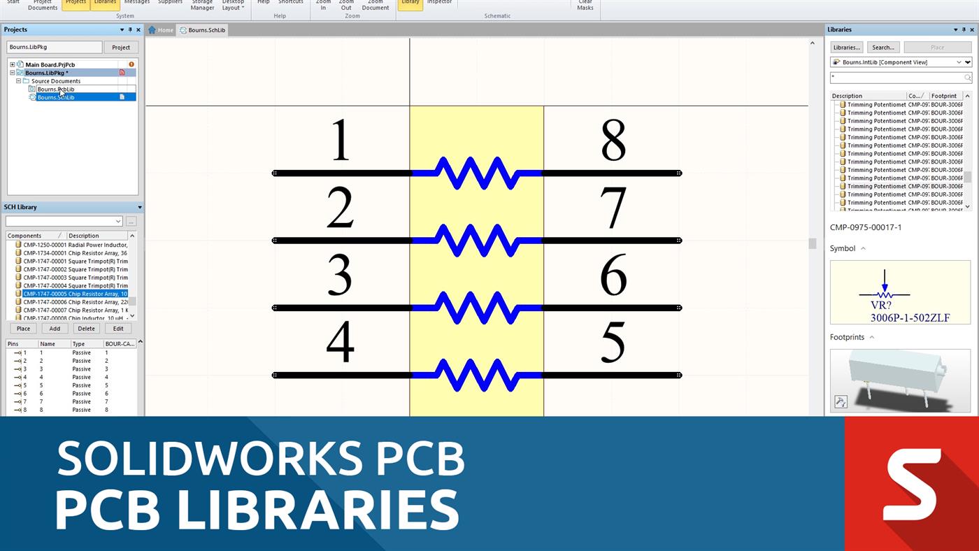 solidworks pcb library download
