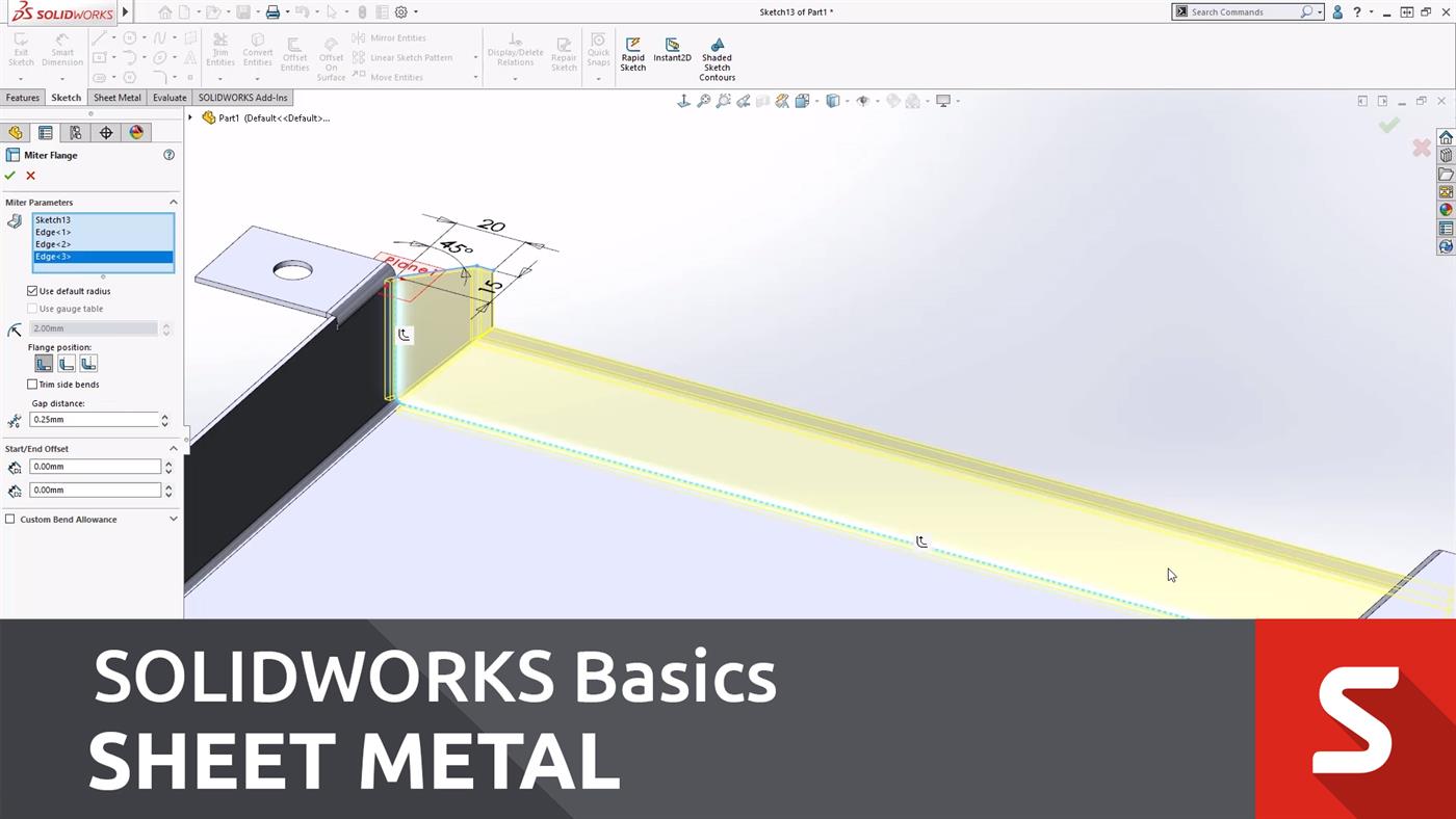 SOLIDWORKS Basics - Sheet Metal