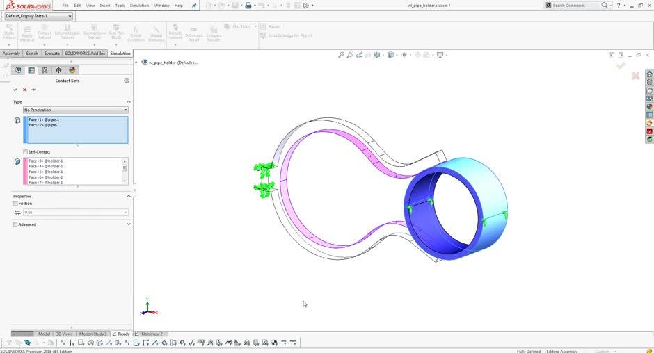 Testing With Non-linear Behaviour In SOLIDWORKS Simulation Premium