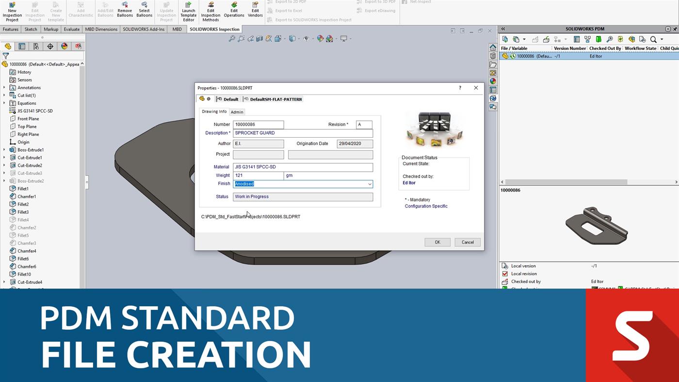 SOLIDWORKS PDM Standard Explained - File Creation