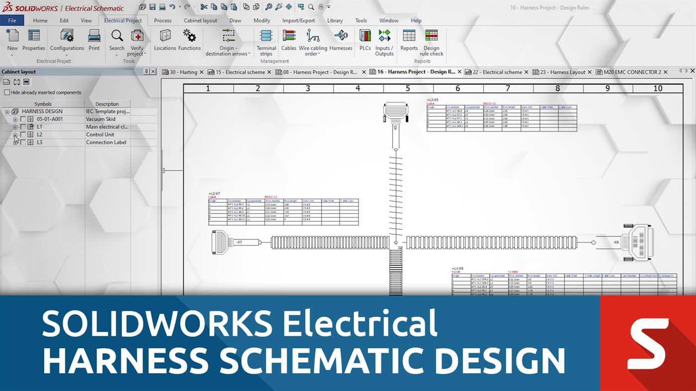 Harness Schematics In SOLIDWORKS Electrical