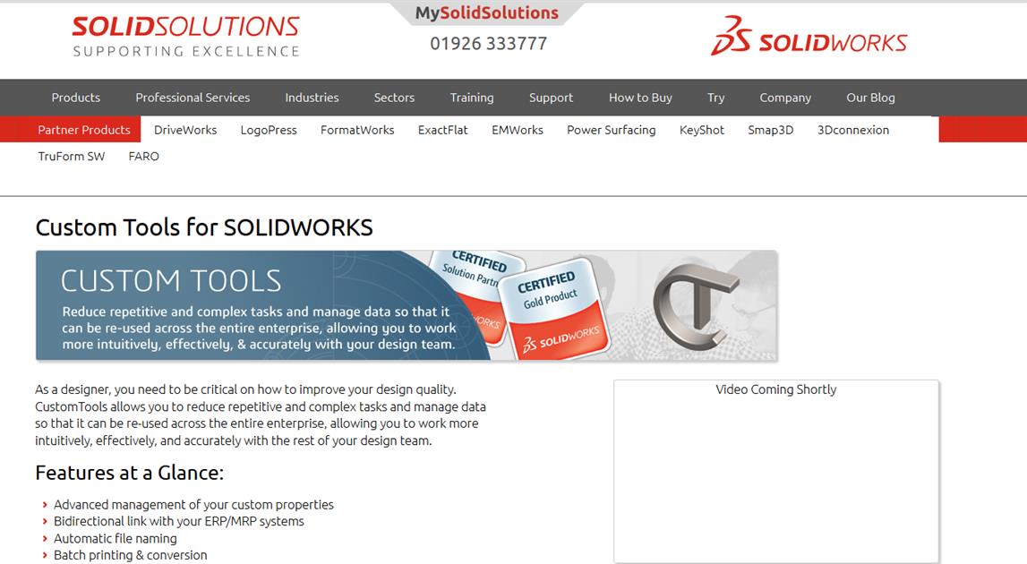 solidworks custom tools download