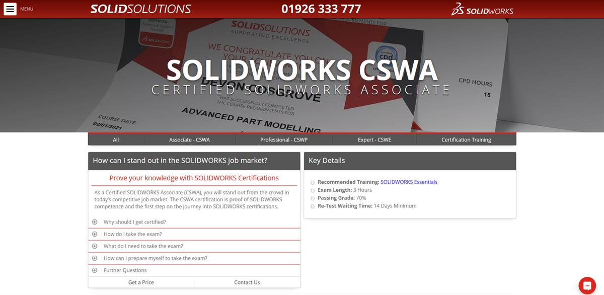 certified solidworks associate