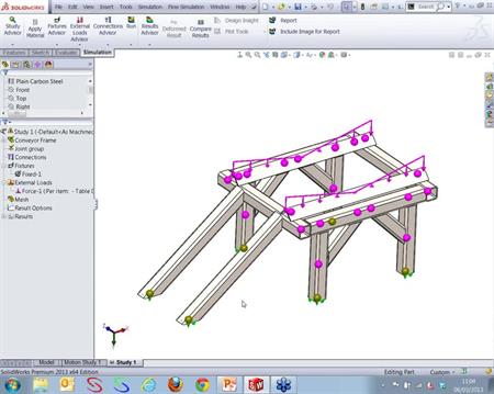 Simulation - Loads & Fixtures - SOLIDWORKS Online Tutorial